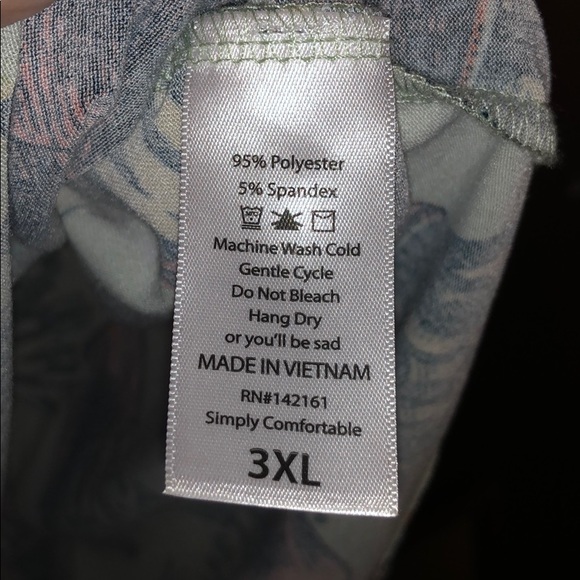 Lularoe Randy baseball tee 3xl - Picture 3 of 3